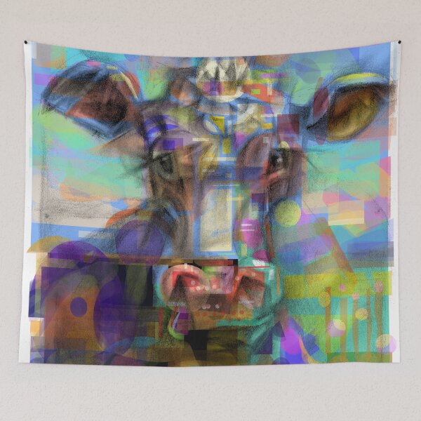 Item preview, Cubist Cow designed and sold by elfeather.