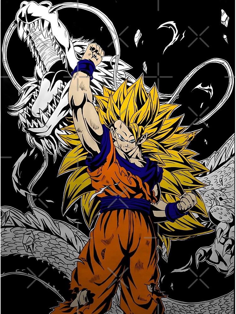 Goku SSJ 3 dragon fist Poster for Sale by Anime and More