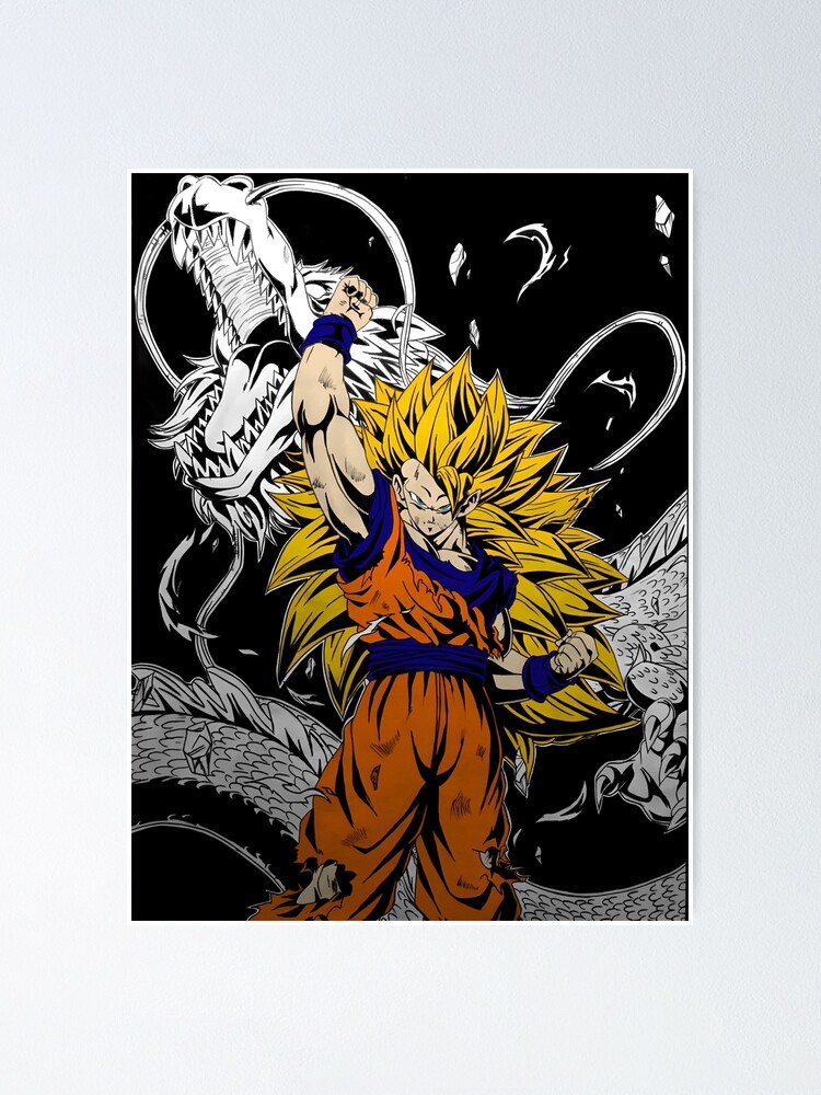 goku ssj3 - Dragon Ball Z Saiyan - Posters and Art Prints
