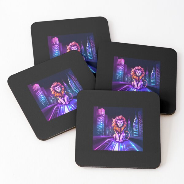 Item preview, cyberpunk lion in night city  designed and sold by guik32.