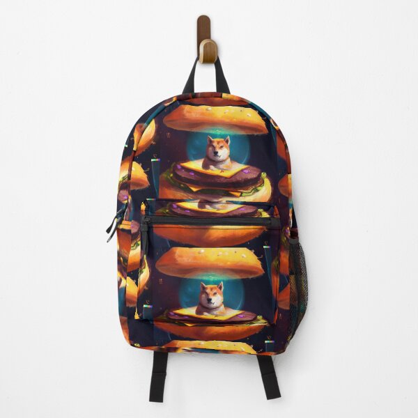 Item preview, Fortune telling Shiba Inu reading your fate in a giant hamburger, illustration perfect for all products designed and sold by Rishabhthinks.