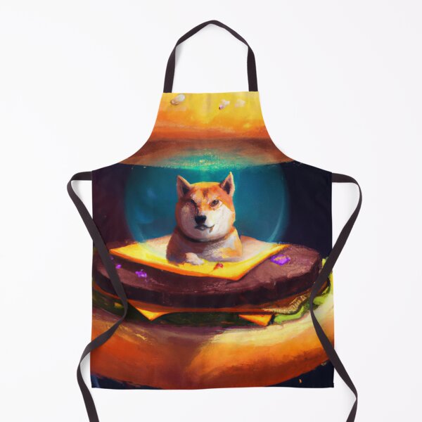 Item preview, Fortune telling Shiba Inu reading your fate in a giant hamburger, illustration perfect for all products designed and sold by Rishabhthinks.
