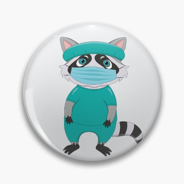 Item preview, Cute Surgeon raccoon designed and sold by atedesigns.