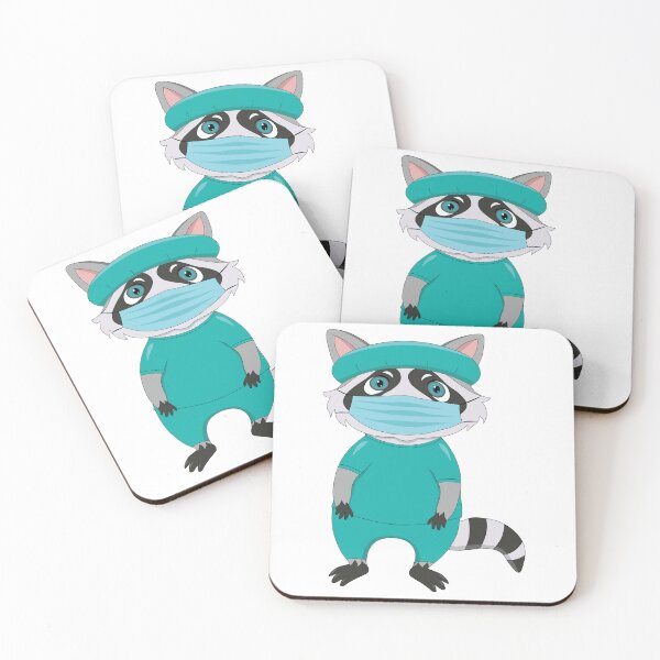 Item preview, Cute Surgeon raccoon designed and sold by atedesigns.