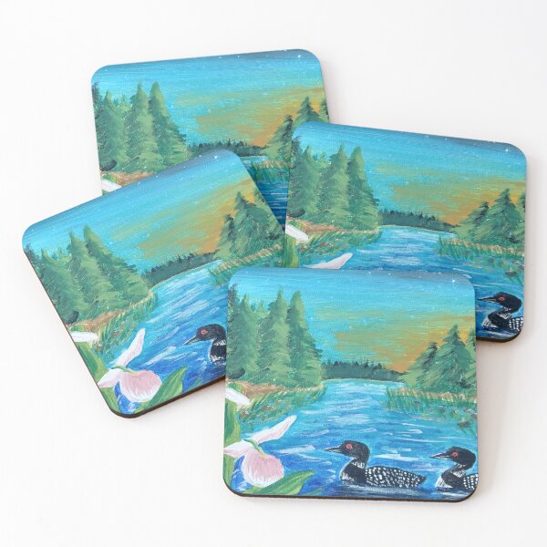 Item preview, Loon Pair of North Woods designed and sold by Spiritjay.