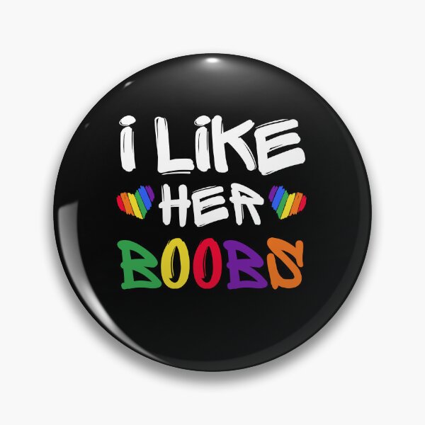 Item preview, LGBTQ+ Lesbian Gay Pride Matching Couples Compliment I Like Her Butt Boobs Funny Valentines Day designed and sold by Unicorny-Design.