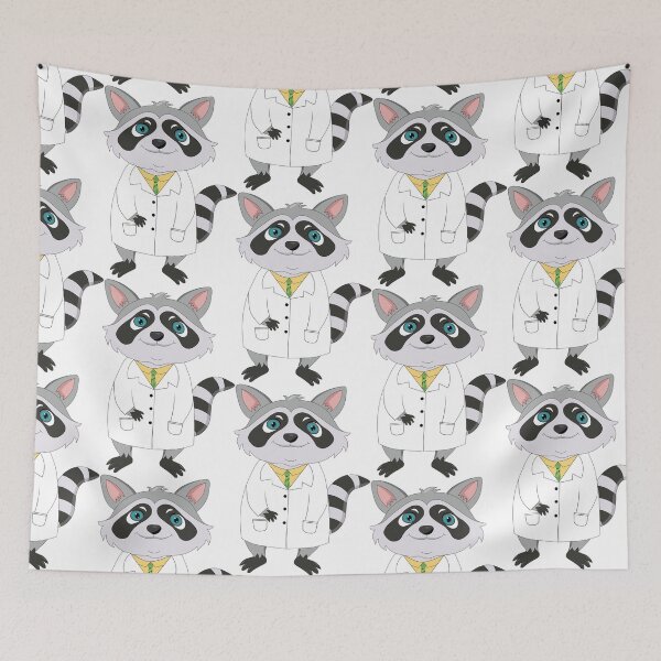 Item preview, Cute Physician raccoon designed and sold by atedesigns.