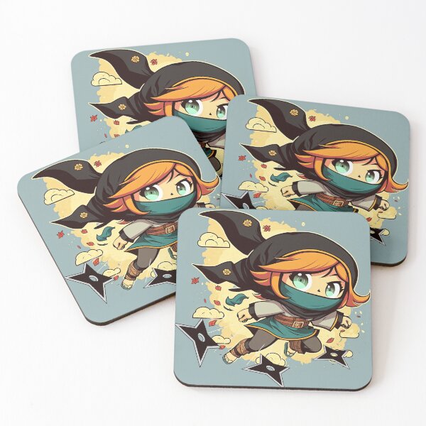 Item preview, Cute Ninja Girl Shuriken designed and sold by duke818.