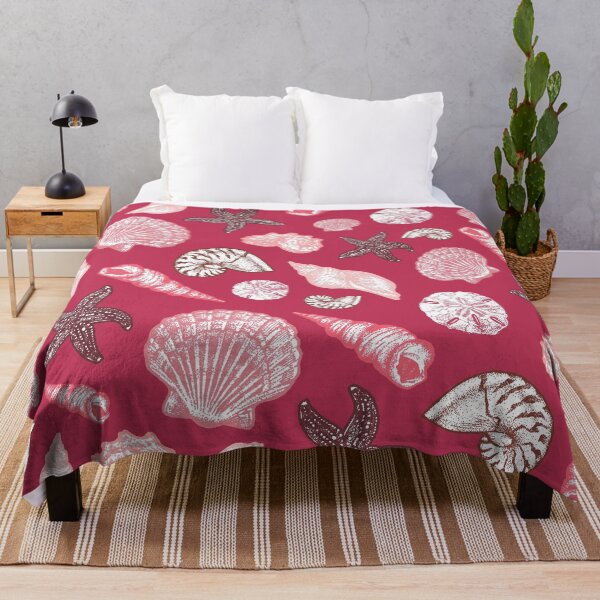 Item preview, Seashell Pattern - Viva Magenta Pink designed and sold by Elizabeth Weglein.