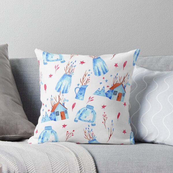 Item preview, Cold winter hygge seamless pattern designed and sold by pinkyfish1010.