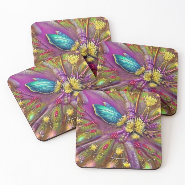 Item preview, Bio-Mechanical AI Fantasy Wildflowers Colorful Design designed and sold by EarthArtDesigns.