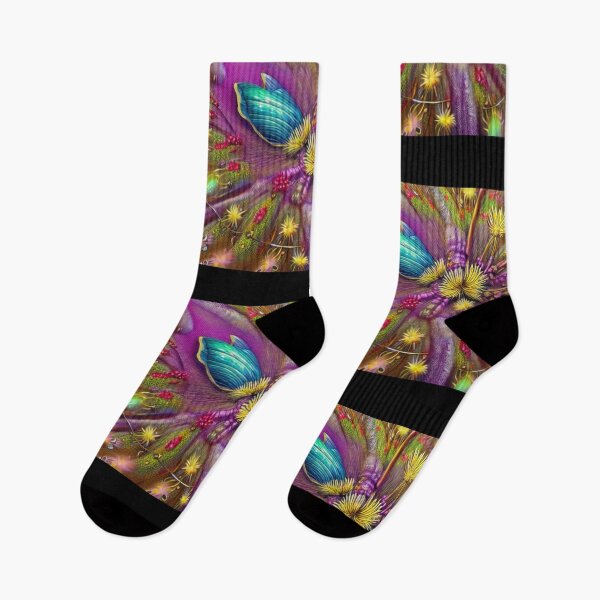 Item preview, Bio-Mechanical AI Fantasy Wildflowers Colorful Design designed and sold by EarthArtDesigns.
