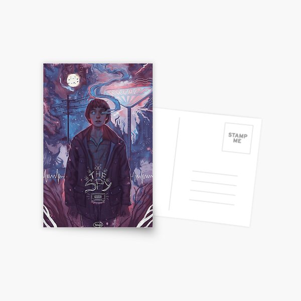 Will Byers Stranger Things Digital Portrait Postcard for Sale by NewQyu