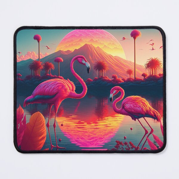 Item preview, Retro Flamingos In The Sun designed and sold by cardinalhill.