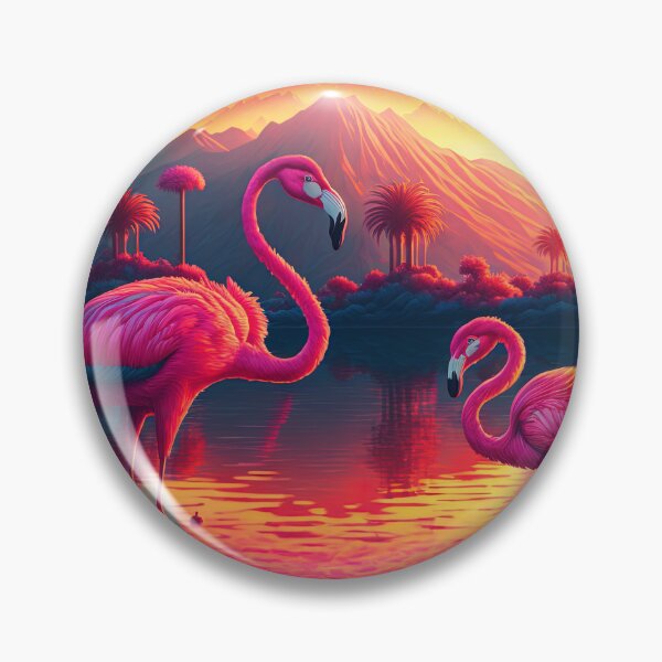 Item preview, Retro Flamingos In The Sun designed and sold by cardinalhill.