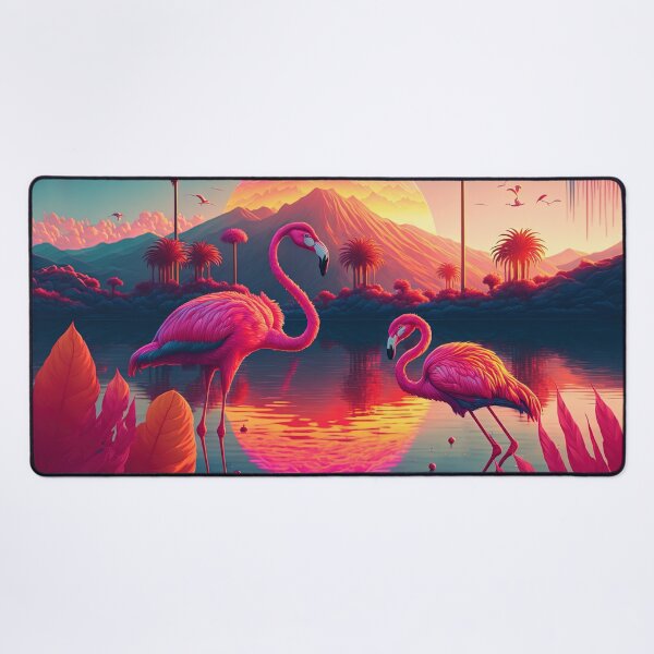 Item preview, Retro Flamingos In The Sun designed and sold by cardinalhill.