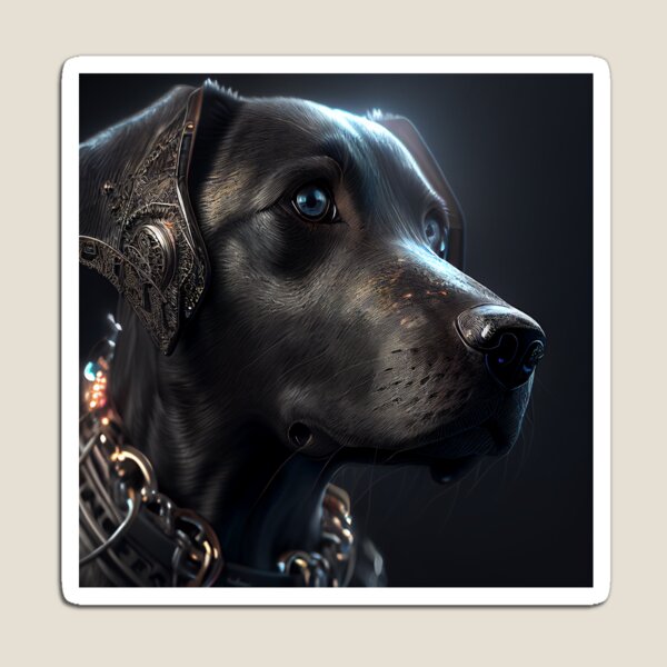 Item preview, Cyber Black Labrador - Digital Art designed and sold by SquaGear.