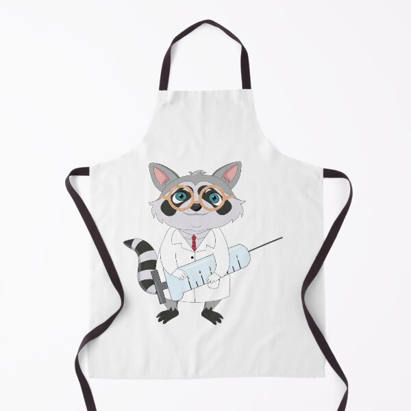 Item preview, Cute Doctor raccoon holding a syringe designed and sold by atedesigns.