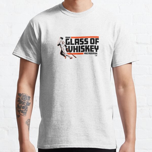 mike yastrzemski glass of whiskey Essential T-Shirt for Sale by  peijuabdans