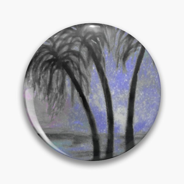 Item preview, Moonlit Palm Trees designed and sold by cwilvang.