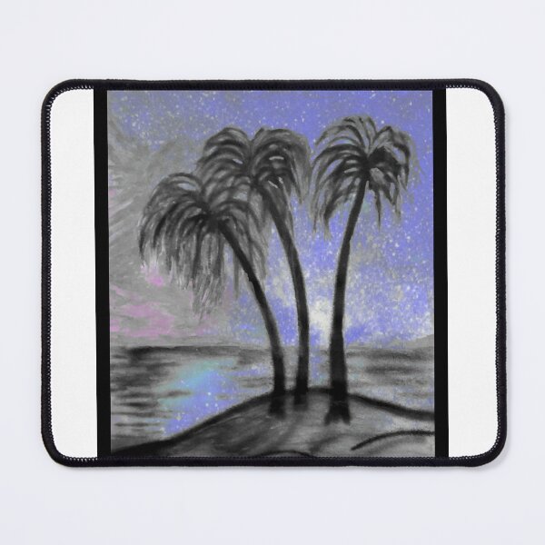 Item preview, Moonlit Palm Trees designed and sold by cwilvang.