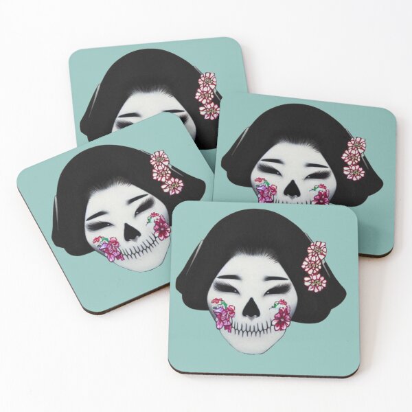 Item preview, Japanese Sugar Skull Geisha  designed and sold by Polishthestone.
