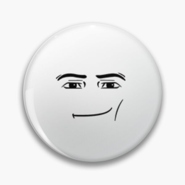 Roblox Man Face Pin for Sale by Sticker-N-Stuff