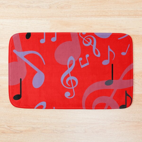 Item preview, Music Notes on Red designed and sold by Yolanda Designs.