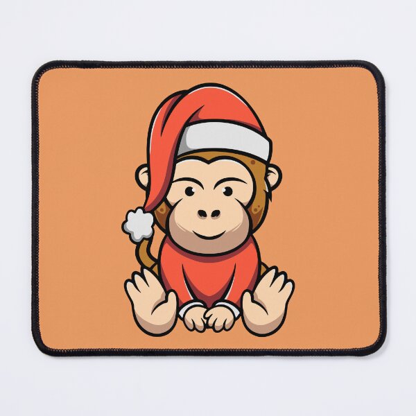 Item preview, Cute Christmas Monkey designed and sold by cubbone.