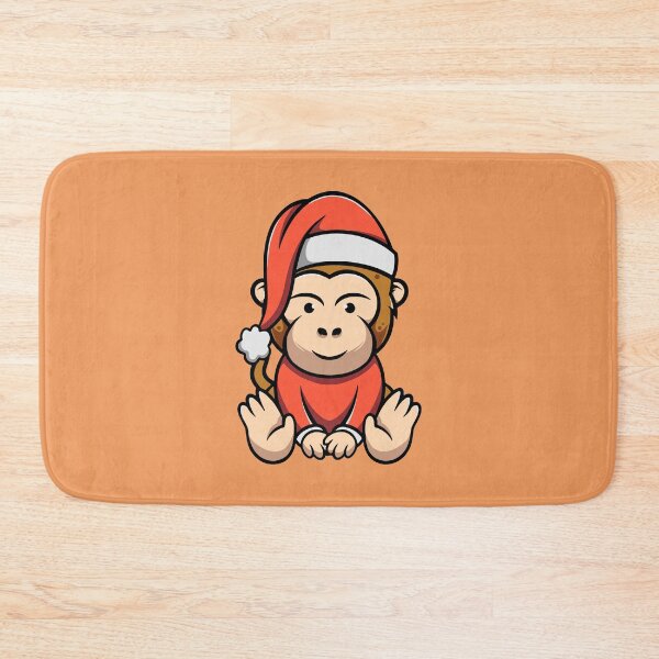 Item preview, Cute Christmas Monkey designed and sold by cubbone.