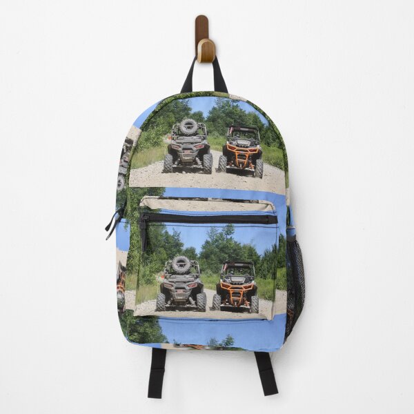 Item preview, 2 Rzrs stopped side by side on the trail designed and sold by Katherine Rose.