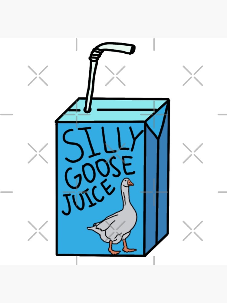 Silly Goose Juice Goose Meme Bird' Sticker