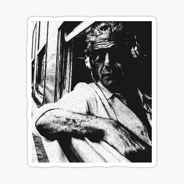 &ldquo;Anthony Bourdain&rdquo; Sticker for Sale by Jonnycob84 | Redbubble