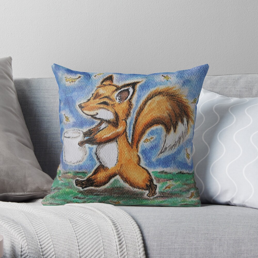 fox marshmallow pillow