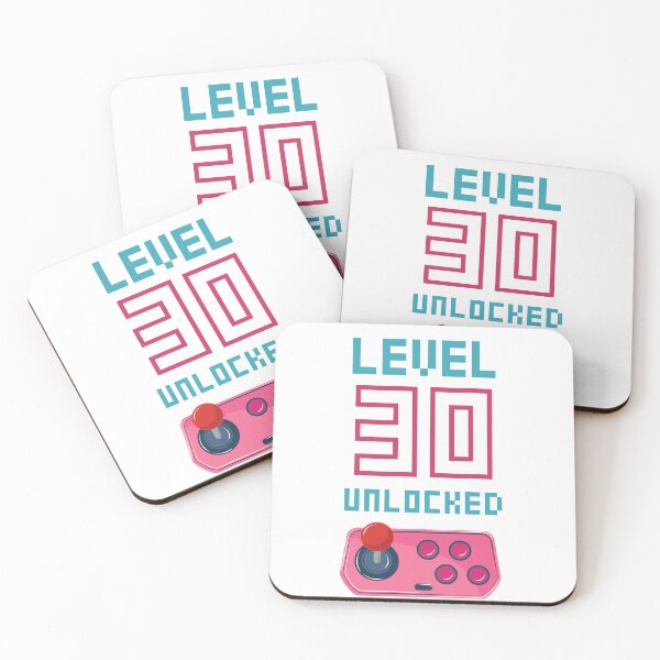 Item preview, Level 30 Unlocked Birthday Statement Funny Quotes designed and sold by Osh Sales.