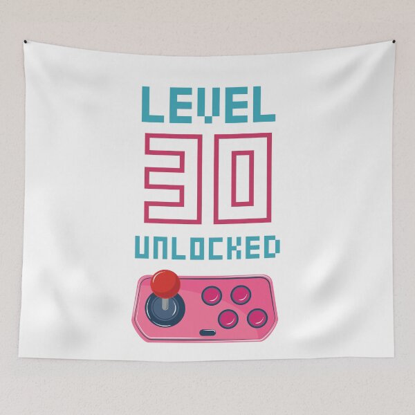 Item preview, Level 30 Unlocked Birthday Statement Funny Quotes designed and sold by Osh Sales.