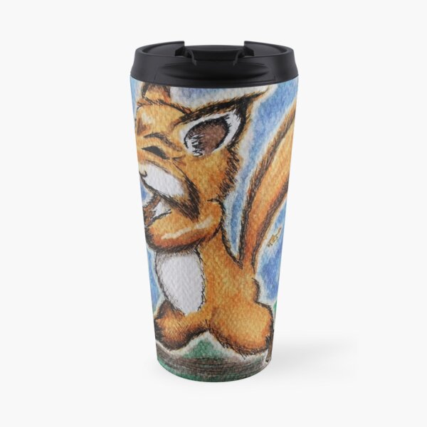 Marshmallow Fox Travel Mug
