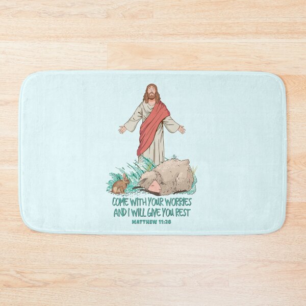 Item preview, Come to Me, all you who are weary and burdened, and I will give you rest. MATTHEW 11 Verse 28 | Bible Art | Scriptures | Christian Typography | Gospel | Cast All Your Cares On Him For He Cares For You designed and sold by MJDezigns.