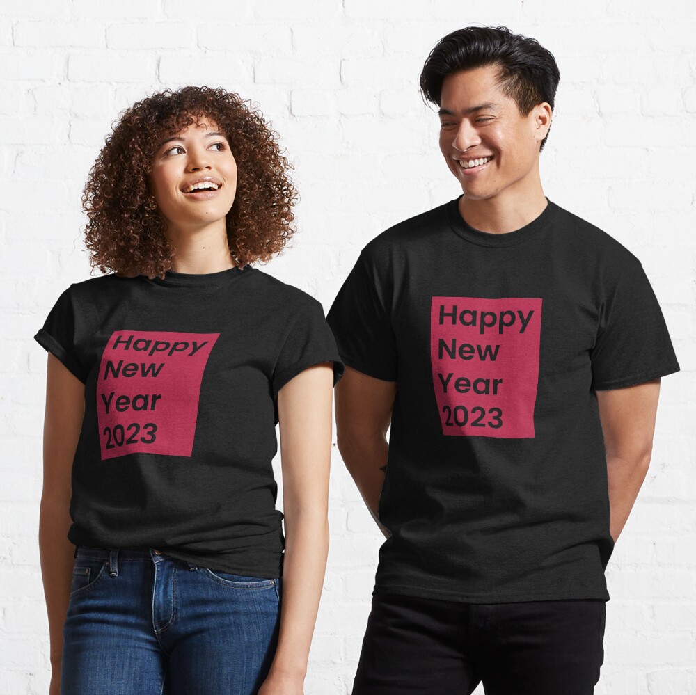NYE2023 Viva Magenta Happy New Year Eve Party Outfit for Celebrations Classic T-Shirt