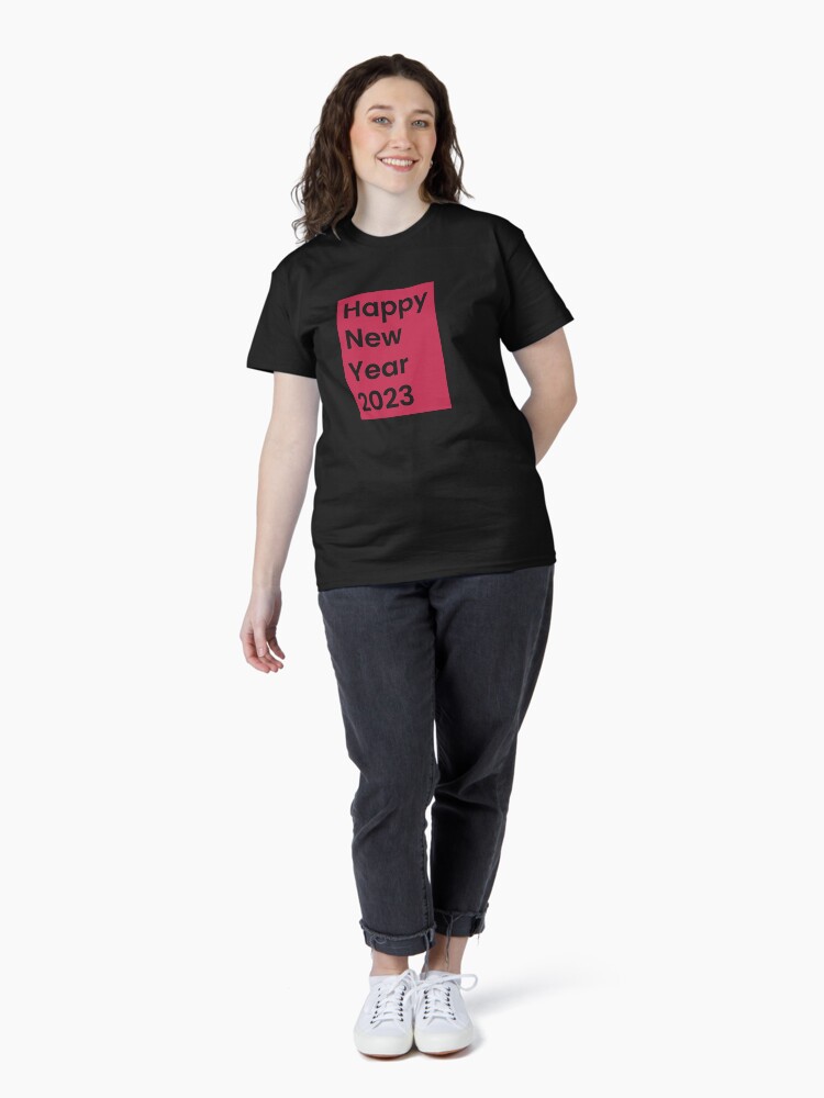 Thumbnail 4 of 7, Classic T-Shirt, NYE2023 Viva Magenta Happy New Year Eve Party Outfit for Celebrations designed and sold by swaters86.