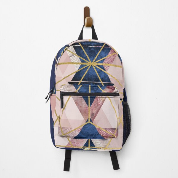 Item preview, Blush Pink and Navy Geometric designed and sold by UrbanEpiphany.