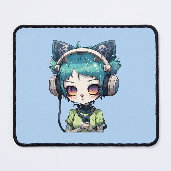 Item preview, Headphone Cats | Kawaii Headphone Cats | Anime Cats | Kawaii Cats | Chibi Cats | Headphone Cats 002 designed and sold by Catcosm.