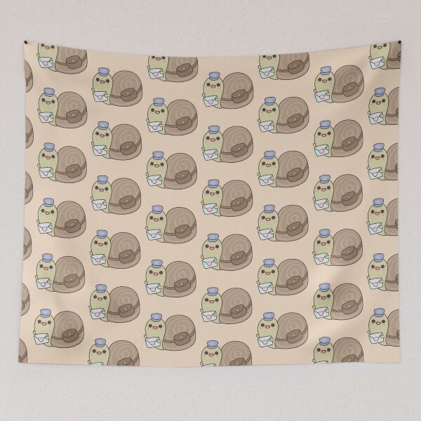 Item preview, Kawaii Snail Mail with Letter, Messenger Bag and little Hat designed and sold by FreyaDraws.