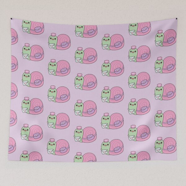 Item preview, Kawaii Snail Mail with Letter, Messenger Bag and little Hat designed and sold by FreyaDraws.
