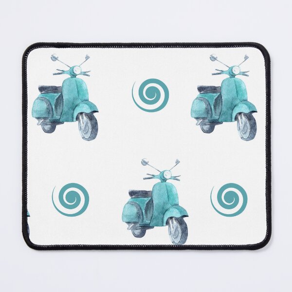 Item preview, Retro Blue Scooter on White designed and sold by Violet Grant.