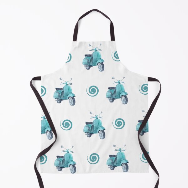 Item preview, Retro Blue Scooter on White designed and sold by Violet Grant.