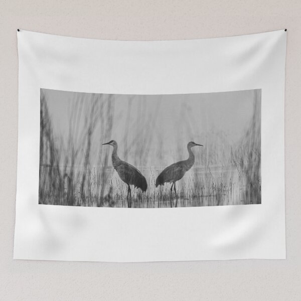 Item preview, Sandhill cranes in a Mist designed and sold by Puttaswamy Ravishankar.