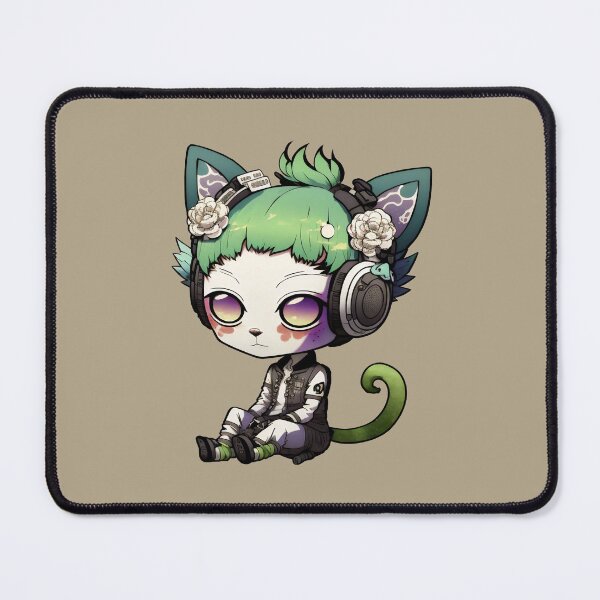 Item preview, Headphone Cats | Kawaii Headphone Cats | Anime Cats | Kawaii Cats | Chibi Cats | Headphone Cats 004 designed and sold by Catcosm.