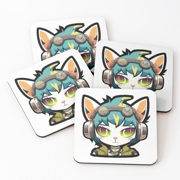 Item preview, Headphone Cats | Kawaii Headphone Cats | Anime Cats | Kawaii Cats | Chibi Cats | Headphone Cats 006 designed and sold by Catcosm.