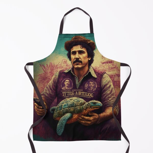 Item preview, “Protectors of Sea Turtles”- Pablo Escobar abstract art designed and sold by Wearable Message.